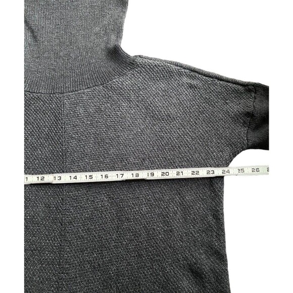 Ann Taylor Size L cotton blend tunic sweater grey turtleneck classic timeless - Picture 7 of 10